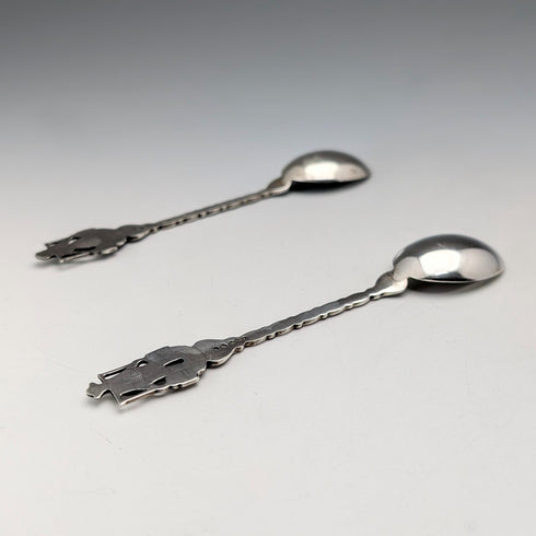 1967年 ダッチヴィンテージ コンチネンタルシルバー製 ティースプーンペア 計22g